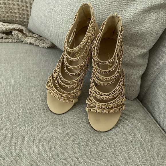 Chanel chain gladiator sandals - Picture 1 of 10